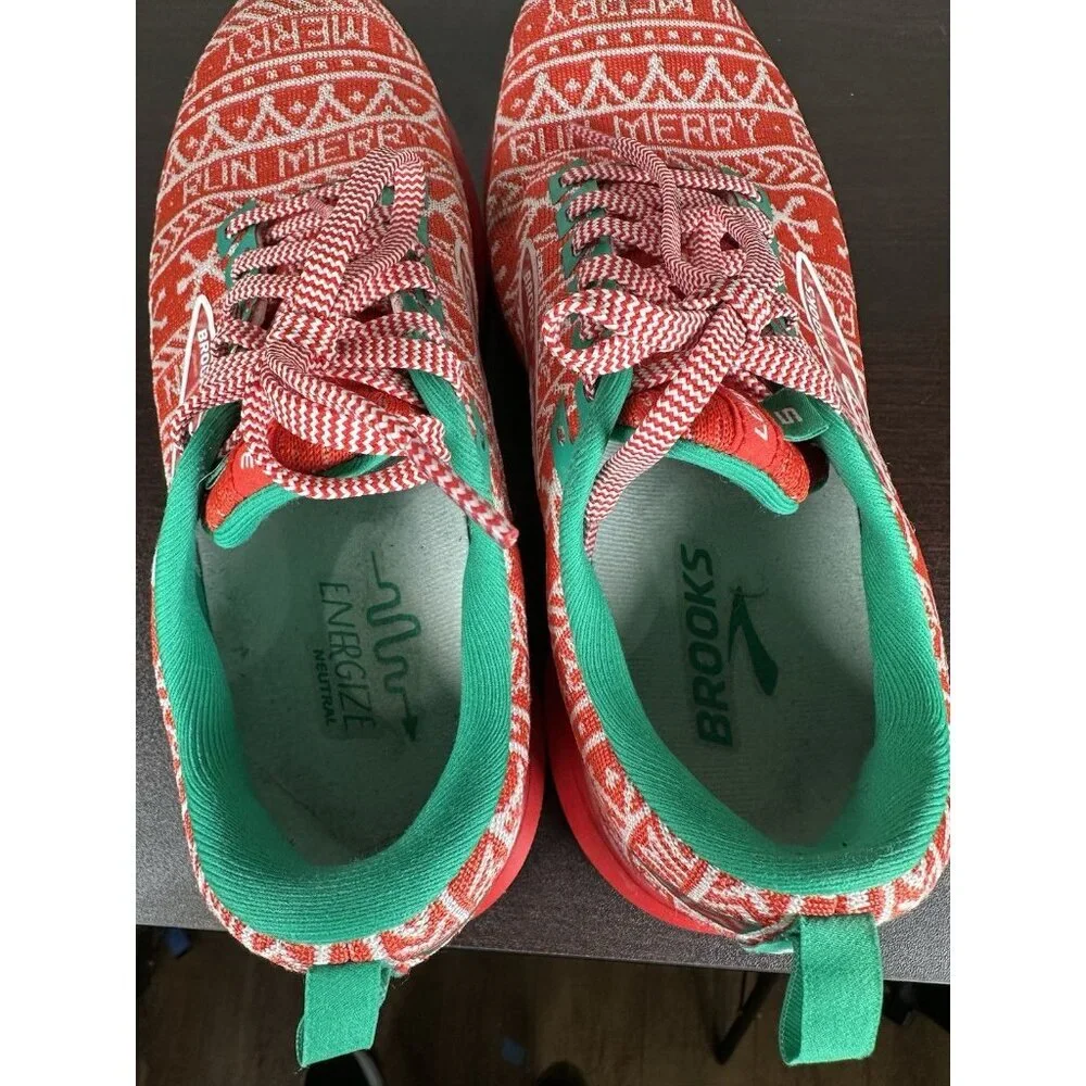Brooks Levitate 5 Run Merry Christmas Women's Running Shoes - Size 9 - Picture 7 of 9